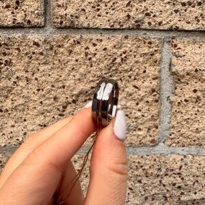 Silver Band Tungsten Ring
